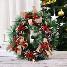 Load image into Gallery viewer, Pinecone Wreath Front Door Decoration
