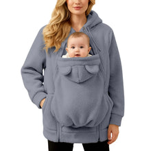 Load image into Gallery viewer, Women's Fleece Zipper 2 In 1 Baby Wear