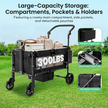 Load image into Gallery viewer, Foldable All-Terrain Wagon for Toddlers with Canopy