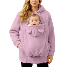 Load image into Gallery viewer, Women's Fleece Zipper 2 In 1 Baby Wear