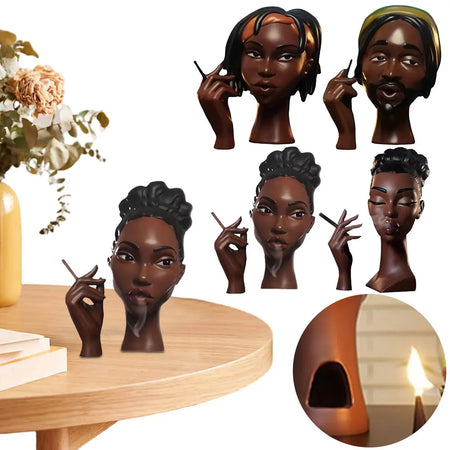 Black Woman Incense Burner