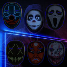 Load image into Gallery viewer, CRAZY LED MASK