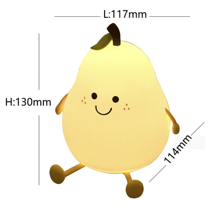 LED Pear Fruit Night Light USB