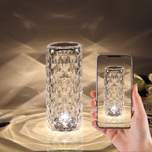 Load image into Gallery viewer, Touching Control Rose Crystal Lamp (USB)