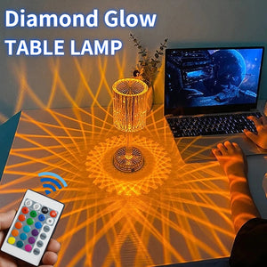 Diamond Crystal Lamp Touch USB