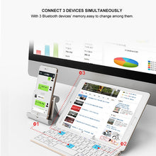 Load image into Gallery viewer, Foldable Bluetooth Mini Keyboard With Stand For Phone
