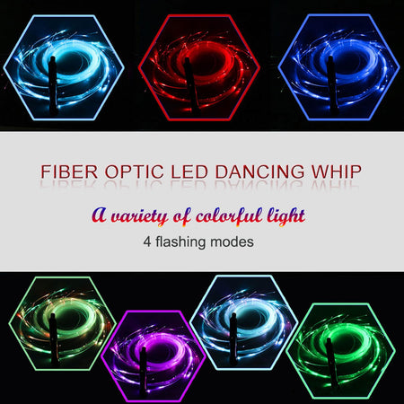 Flashing Whip Optical Fiber Dance