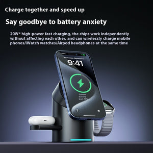 Three-in-one Magnetic Wireless Charger Phone