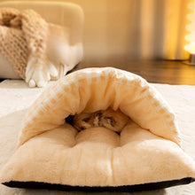 Load image into Gallery viewer, Cat Sleeping Bag with Pillow
