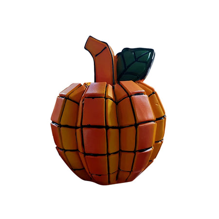 Halloween Glass Glowing Pumpkin