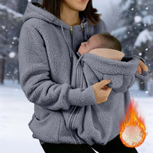 Load image into Gallery viewer, Women's Fleece Zipper 2 In 1 Baby Wear
