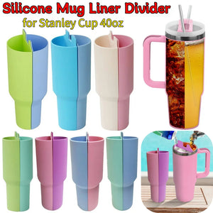 Drink Divider Water Cup Double-Flavor for Stanley 40oz Tumbler