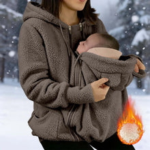 Load image into Gallery viewer, Women's Fleece Zipper 2 In 1 Baby Wear
