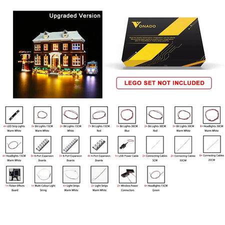 LED Lighting Set For Home Alone House (NOT Include the Model)