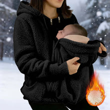 Load image into Gallery viewer, Women's Fleece Zipper 2 In 1 Baby Wear
