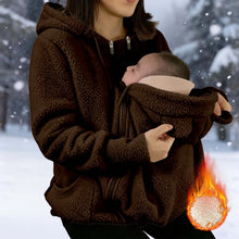 Load image into Gallery viewer, Women's Fleece Zipper 2 In 1 Baby Wear
