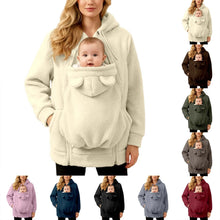 Load image into Gallery viewer, Women's Fleece Zipper 2 In 1 Baby Wear
