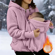 Load image into Gallery viewer, Women's Fleece Zipper 2 In 1 Baby Wear
