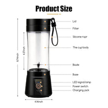 Load image into Gallery viewer, Portable Juicer (400ml) TYPE-C charging
