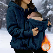 Load image into Gallery viewer, Women's Fleece Zipper 2 In 1 Baby Wear
