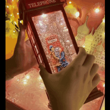 Bild in Galeriebetrachter hochladen, GROßE Spieluhr Licht Weihnachtsliebe 

