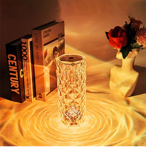 Touching Control Rose Crystal Lamp (USB)
