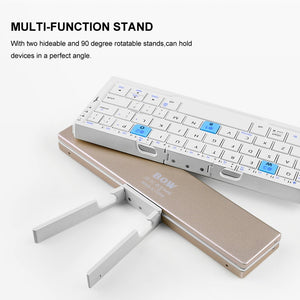 Foldable Bluetooth Mini Keyboard With Stand For Phone