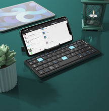 Load image into Gallery viewer, Foldable Bluetooth Mini Keyboard With Stand For Phone
