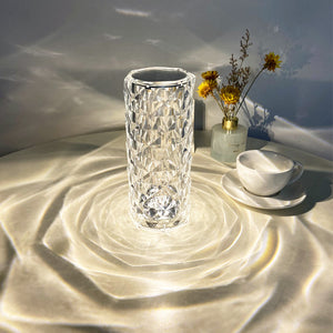 Touching Control Rose Crystal Lamp (USB)