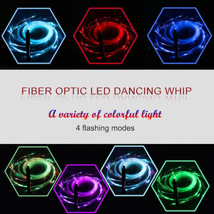 Blinkender Peitschentanz aus optischen Fasern 