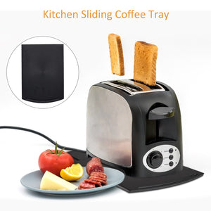 Sliding tray for coffee maker